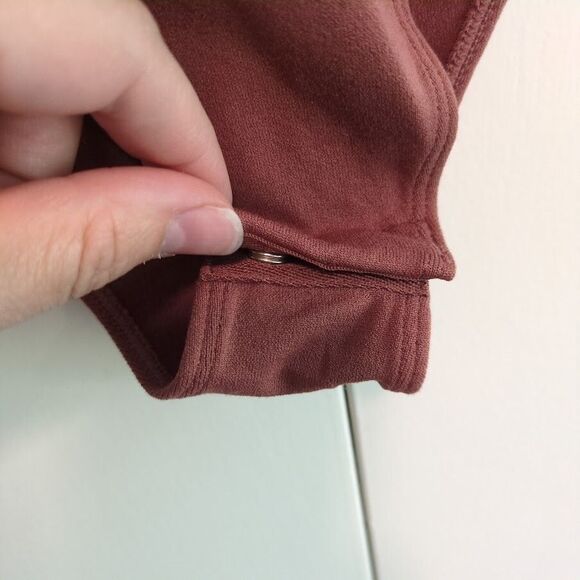 A New Day Women's XS Small Long Sleeve Seamless Bodysuit Mauve - Picture 3 of 4